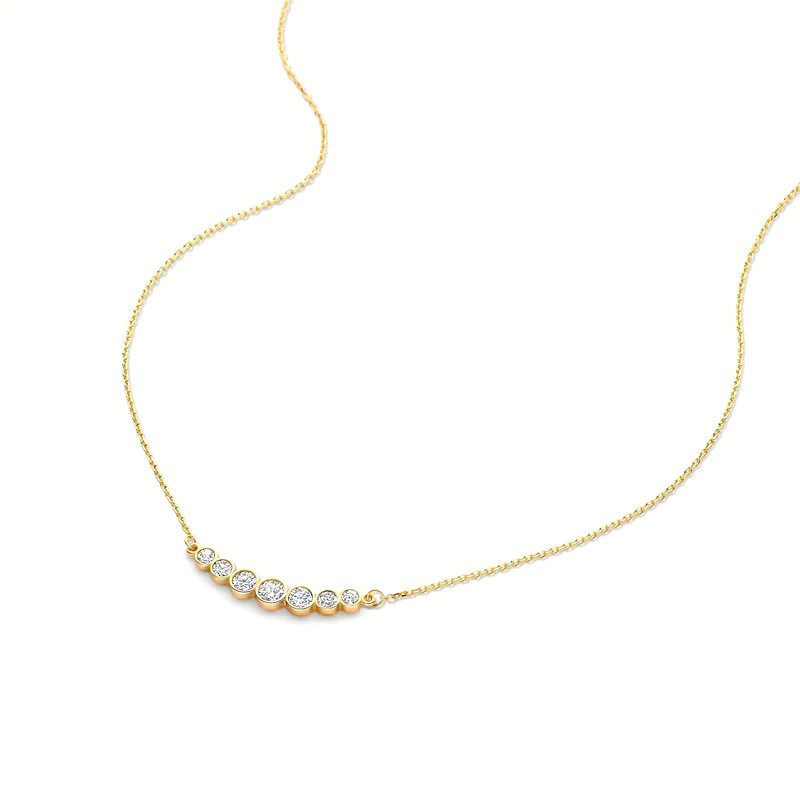 มินิมาลิสต์ 925 สเตอร์ลิง เงินเทนนิส Pendant Necklaces สําหรับผู้หญิง