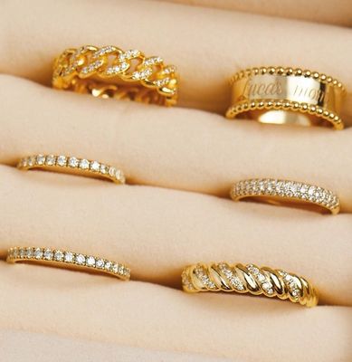 มือสร้าง Twist คลาสสิค 925 สเตอร์ลิงเงิน แหวนผู้หญิงเครื่องประดับ