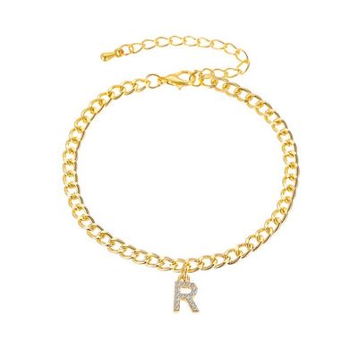 เครื่องแขนเทนนิสแบบบุคคลบุคคล 18K ทองคํา โฟชั่น ทองแดง คูบา Link Chain
