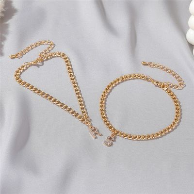 เครื่องแขนเทนนิสแบบบุคคลบุคคล 18K ทองคํา โฟชั่น ทองแดง คูบา Link Chain