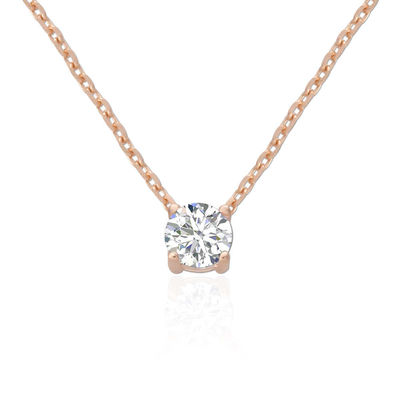 ODM 8 มม สเตอร์ลิงสิลเวอร์โซ่ สะอาด CZ 18k โกลด์ ชุบ Chain