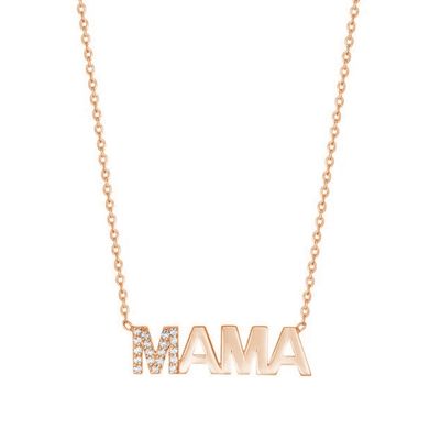 การหมั้น 2022 ยอดเยี่ยม MAMA 18K ทองคํา ขายปลีก วันแม่ ของขวัญ 925 สตอร์ลิงเงิน สร้อยคอ พระเครื่อง