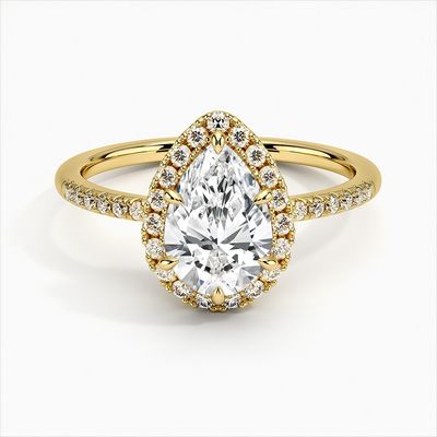 แหวนหมั้น 925 สเตอร์ลิง เงินฮาโล สีขาว ทองคํา