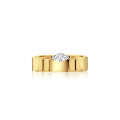 925 สเตอร์ลิง เงินมาร์กวิสตัดเพชร สีขาว CZ แหวนสต็อปสําหรับเด็กผู้หญิง เครื่องประดับ