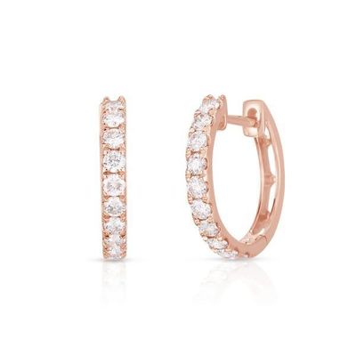 ประเภทของเครื่องประดับ หูหู 18K ทองคํา Plated CZ Sleeper Hoop สําหรับผู้หญิง 925 เงินสเตอร์ลิง