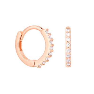 ODM 925 สตอร์ลิง เงิน ห่วง หูหูกลางที่มีทองคําเล็ก 18K Vermeil การชุบ