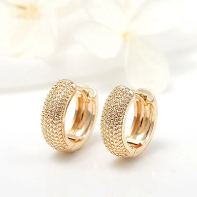 Eco Friendly 18K Gold Plated Multi Small Dot Beads Hoop Earrings For Women Girls 2021 สีทอง 18K สีทอง 18K สีทอง 18K สีทอง