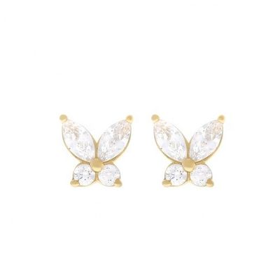 สไตล์คลาสสิค 925 สเตอร์ลิ่ง เงินทอง Plated Cubic Zirconia กระเทียมกระเทียมกระเทียมกระเทียมกระเทียมกระเทียมกระเทียมกระเทียมกระเทียมกระเทียมกระเทียม