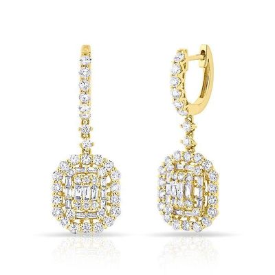 หูหูสีขาว CZ 925 สตอร์ลิงสิลเวอร์ สไตล์คลาสสิค สําหรับการหมั้นและงานแต่ง