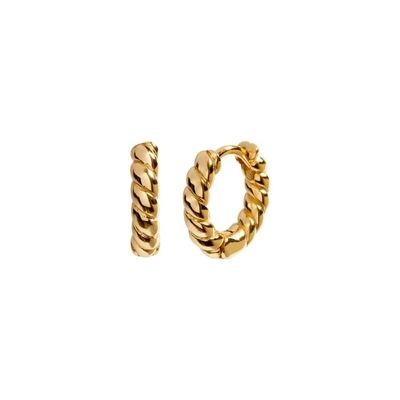 18K เหรียญทองคํา หูข้อมือ Hoop เหรียญ 925 เหรียญเงินสเตอร์ลิ่ง