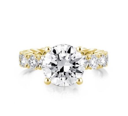 แหวนหมั้นทองคํา 18K สีขาว Zircon Eternity Band 925 สตอร์ลิงเงิน