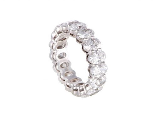 ชัดเจน CZ Oval วงดนตรีนิรันดร์ แหวนประดับประเภทของผู้หญิง
