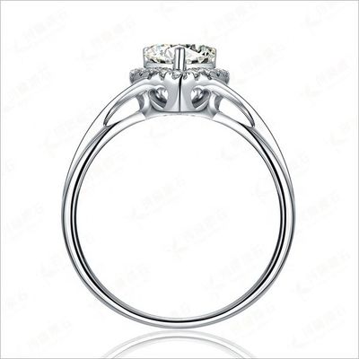 หัวใจอ่อนโยนแหวนหญ้า 925 เหรียญสเตอร์ลิงเงินเครื่องประดับสําหรับผู้หญิง สินค้าเสริมแฟชั่น