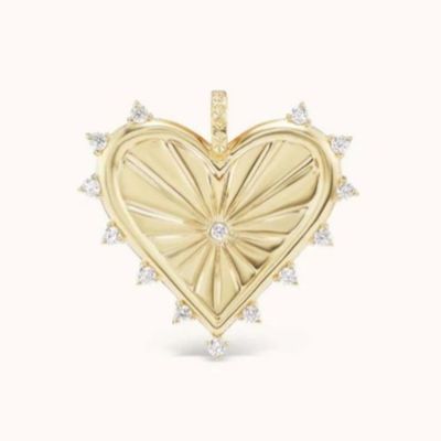 ทอง 18K สีขาว CZ สีขีด หัวใจรัก สร้อยคอ 925 สตาร์ลิงเงิน