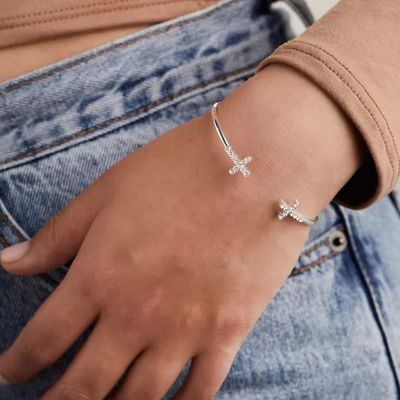 สตาร์ลิงสิลเวอร์ 925 สตาร์ลิงสิลเวอร์ สร้อยข้อมือ สายขาข่าย 18K สร้อยข้อมือทอง