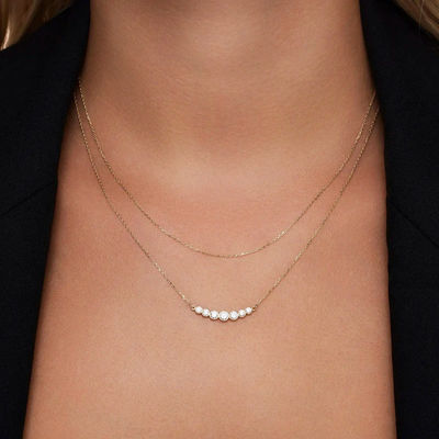 มินิมาลิสต์ 925 สเตอร์ลิง เงินเทนนิส Pendant Necklaces สําหรับผู้หญิง