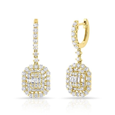 หูหูสีขาว CZ 925 สตอร์ลิงสิลเวอร์ สไตล์คลาสสิค สําหรับการหมั้นและงานแต่ง